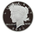 2025-S Peace Silver Dollar Proof US Mint $1 Coin .999 No Box/COA
